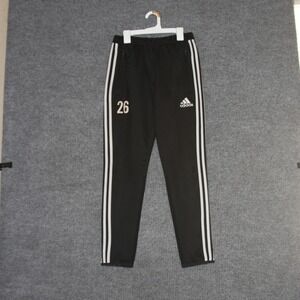 Adidas Pants Boys L Black White Track Athletic Soccer Tiro Retro 3 Stripes